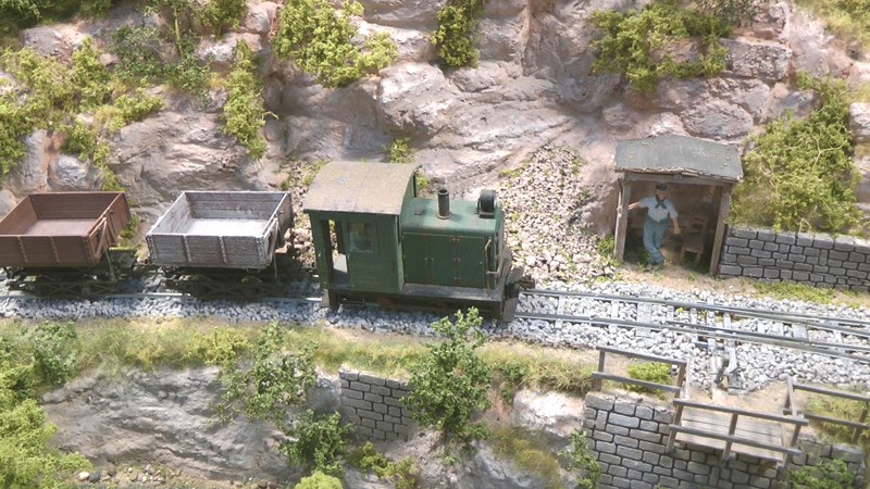 Beautiful Limestone Model Railway Layout in O scale