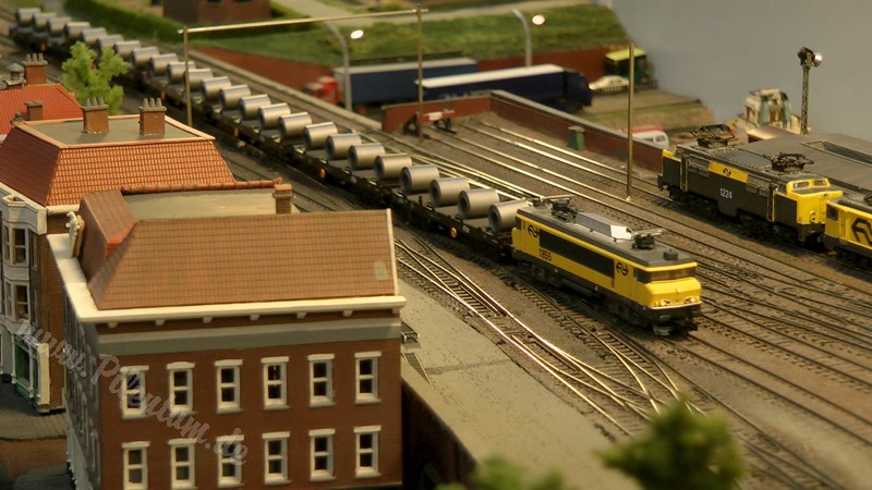 Fantastic model railroad layout in N scale or N gauge from the Netherlands