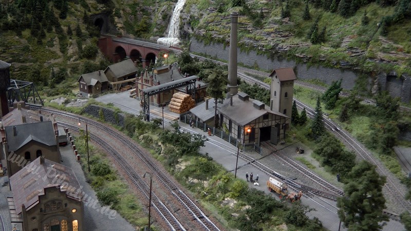 Marklin Model Railroad Layout in HO Scale as Modular System