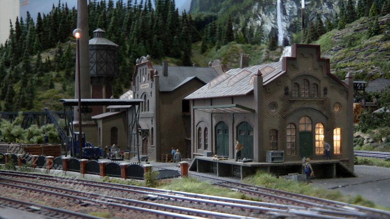 Marklin Model Railroad Layout in HO Scale as Modular System