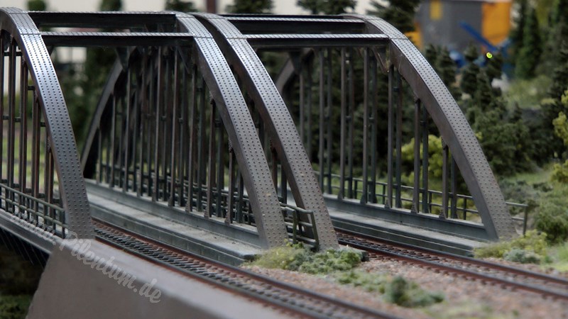 Marklin Model Railroad Layout in HO Scale as Modular System