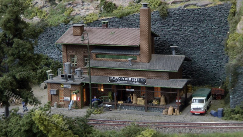 Marklin Model Railroad Layout in HO Scale as Modular System