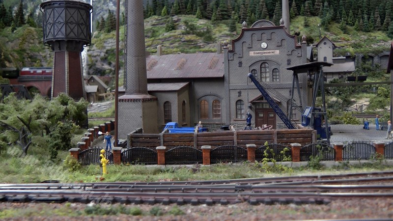 Marklin Model Railroad Layout in HO Scale as Modular System