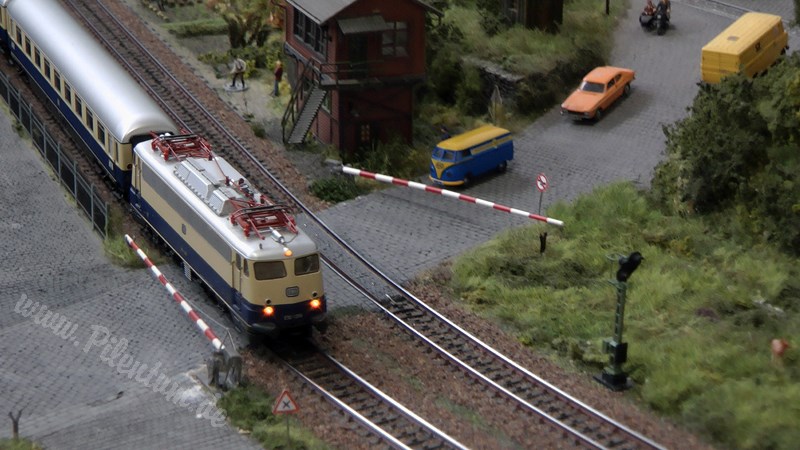 Marklin Model Railroad Layout in HO Scale as Modular System