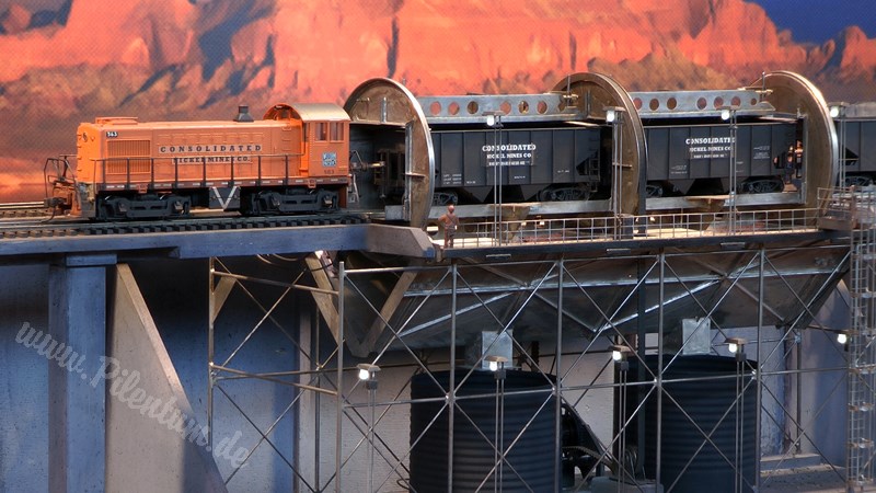 Model Railroad of a Nickel Mine