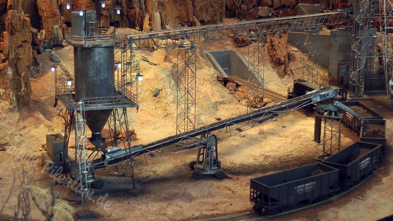 Model Railroad of a Nickel Mine