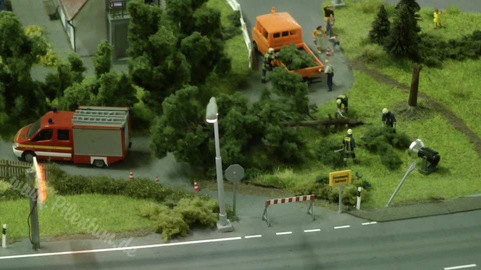 Very Large Model Railroad Exhibit in Northern Germany in HO scale