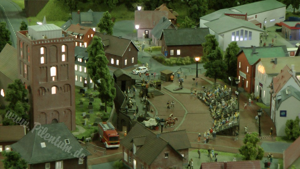 Very Large Model Railroad Exhibit in Northern Germany in HO scale