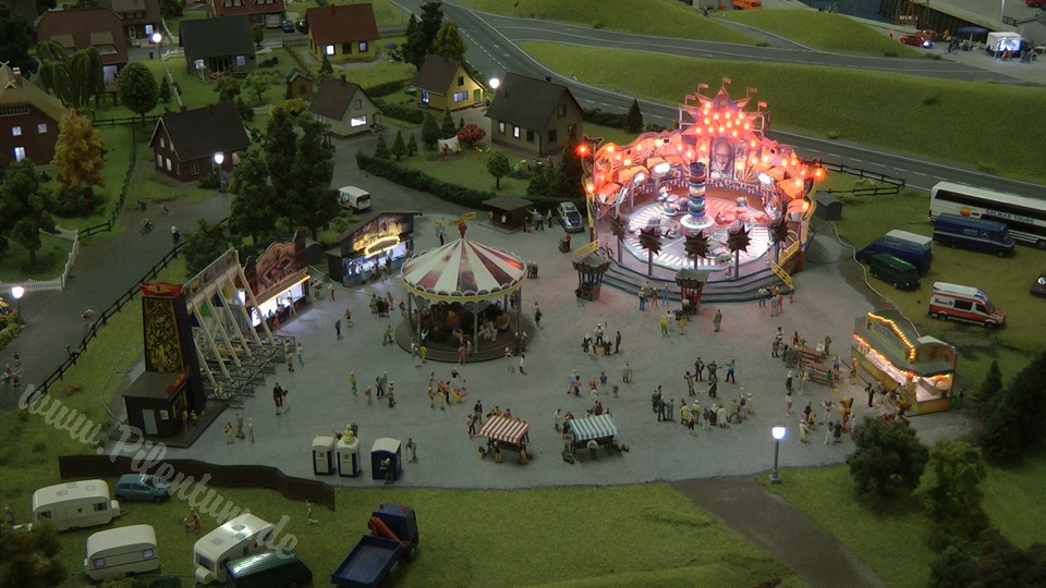 Very Large Model Railroad Exhibit in Northern Germany in HO scale