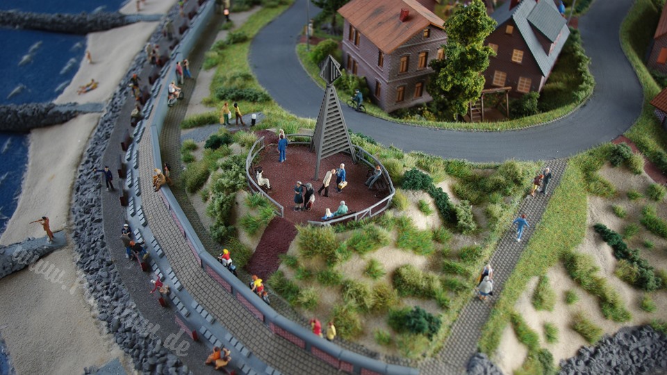 Very Large Model Railroad Exhibit in Northern Germany in HO scale