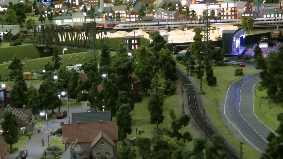 Very Large Model Railroad Exhibit in Northern Germany in HO scale