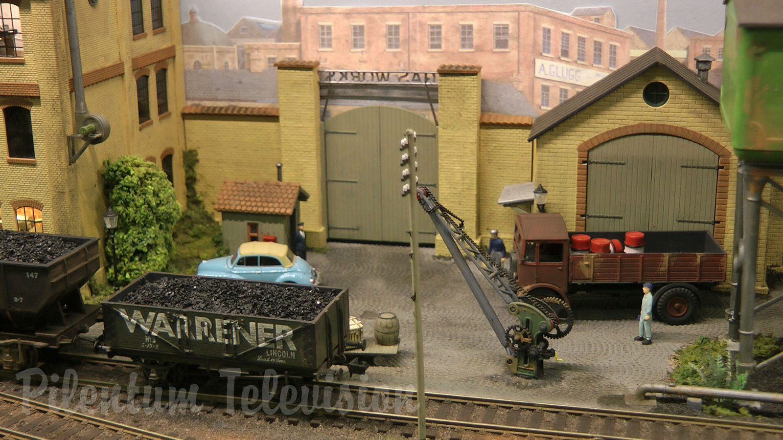 Model Railway in OO Gauge of an Industrial District Railway