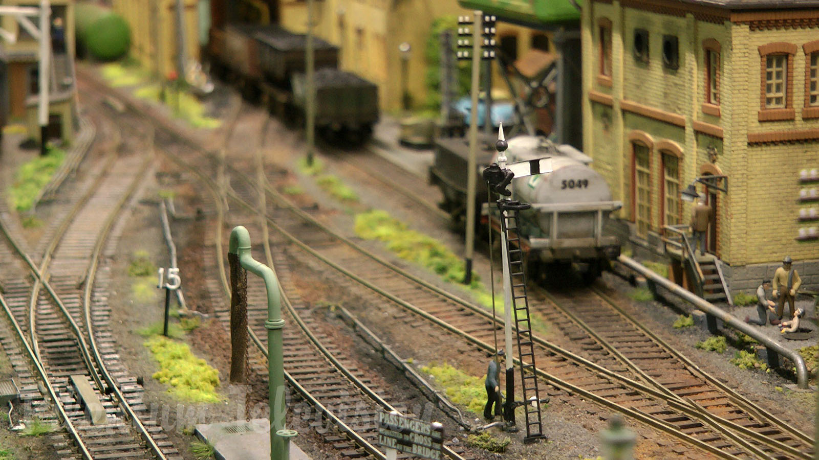 Model Railway in OO Gauge of an Industrial District Railway