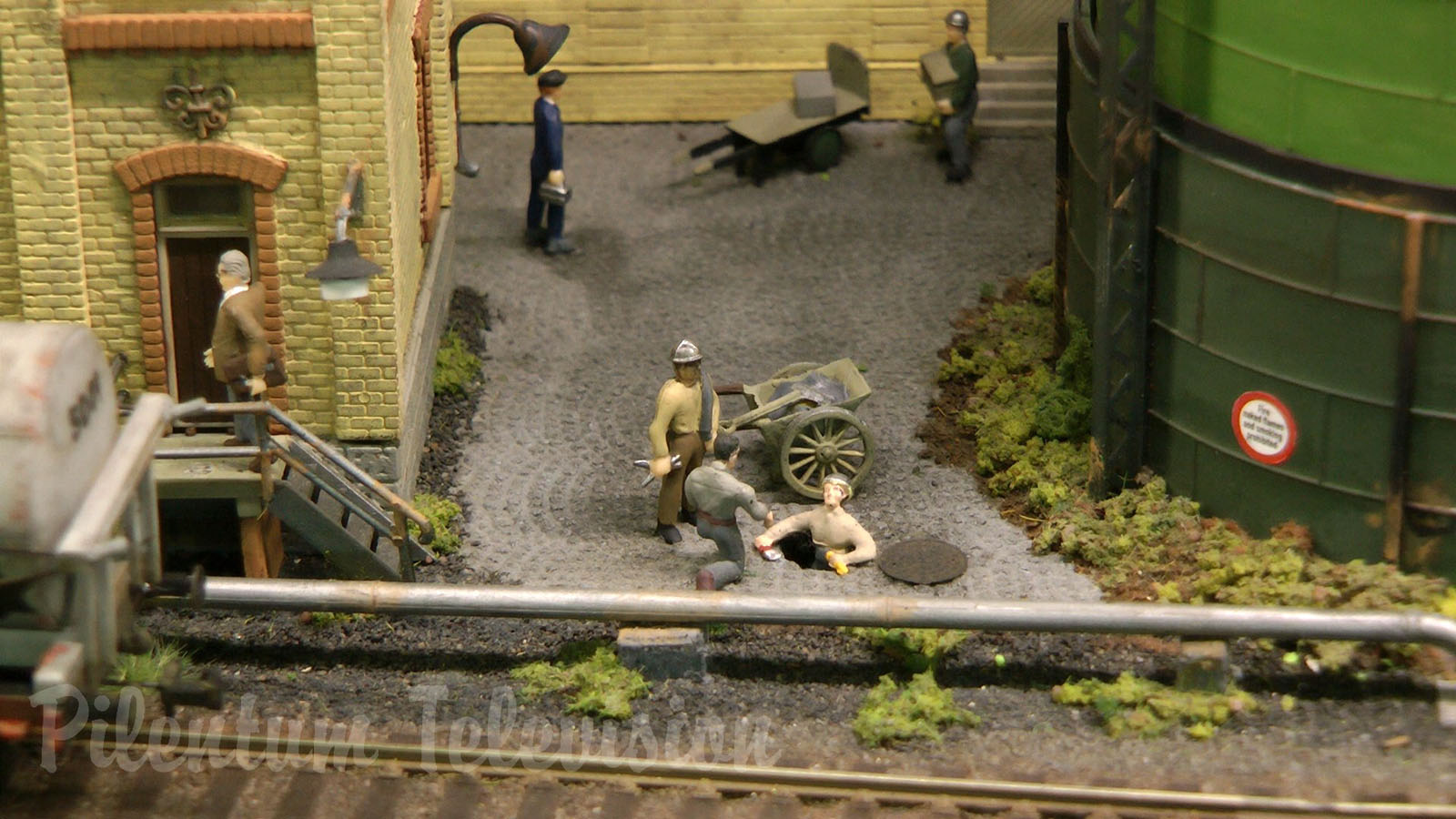 Model Railway in OO Gauge of an Industrial District Railway