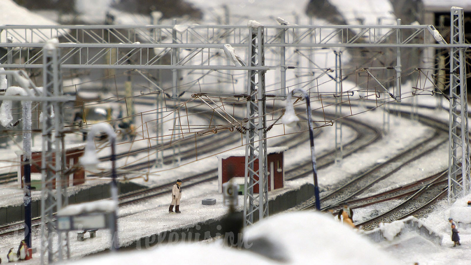 Model Railroad of Sweden with beautiful Snowscape