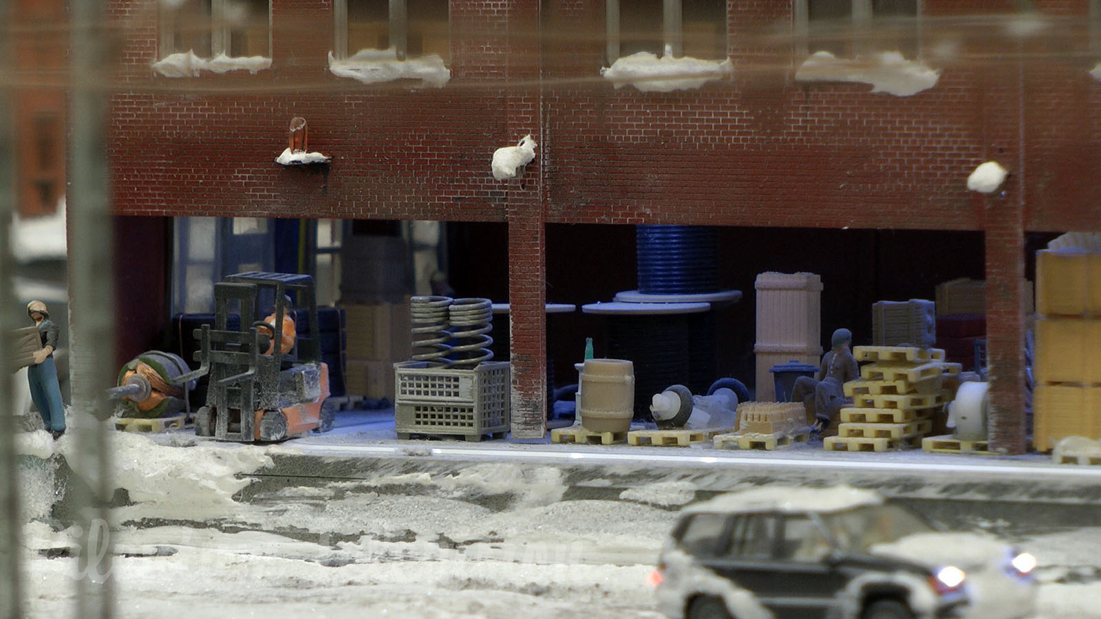 Model Railroad of Sweden with beautiful Snowscape