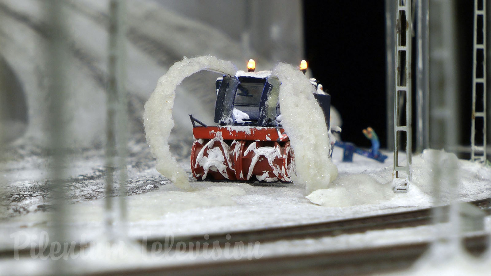 Model Railroad of Sweden with beautiful Snowscape