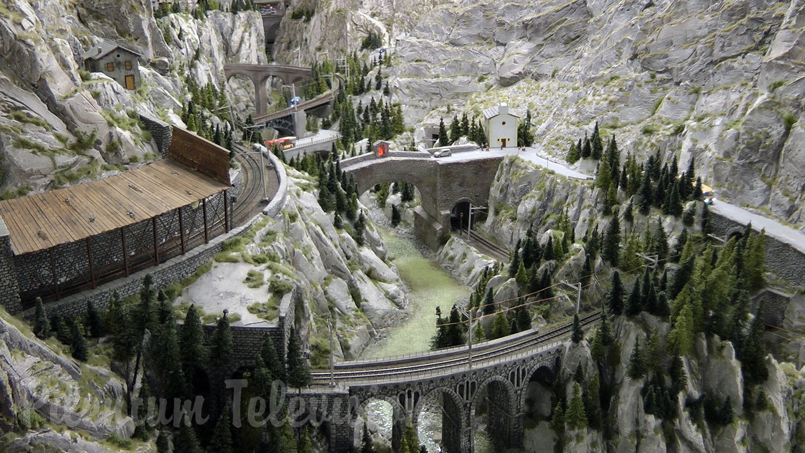 Model Railway in HO scale of Switzerland