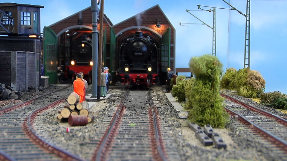 The Litte Railway Depot or Locomotive Depot or Motive Power Depot in 1 Scale