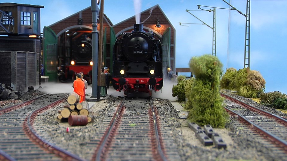 The Litte Railway Depot or Locomotive Depot or Motive Power Depot in 1 Scale