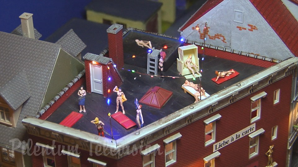 Funny Red Light District of a Miniature World