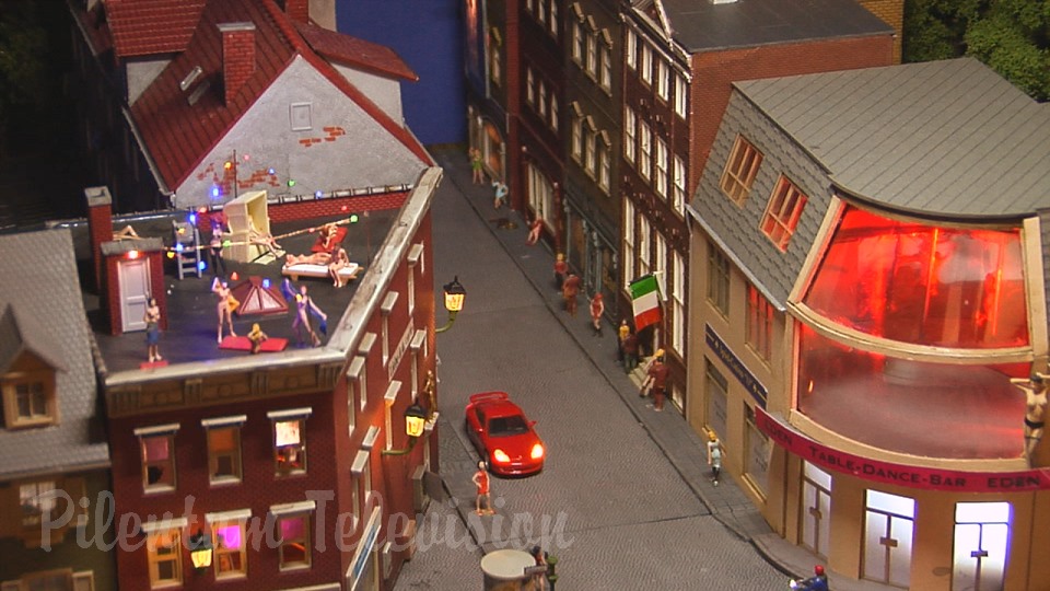 Funny Red Light District of a Miniature World