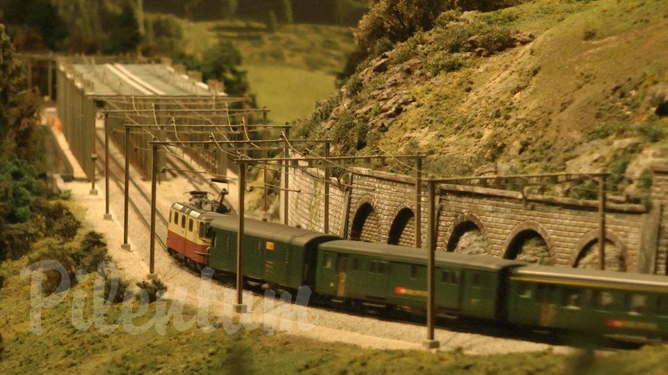 Model Railway Bridge of Graberegg in Switzerland