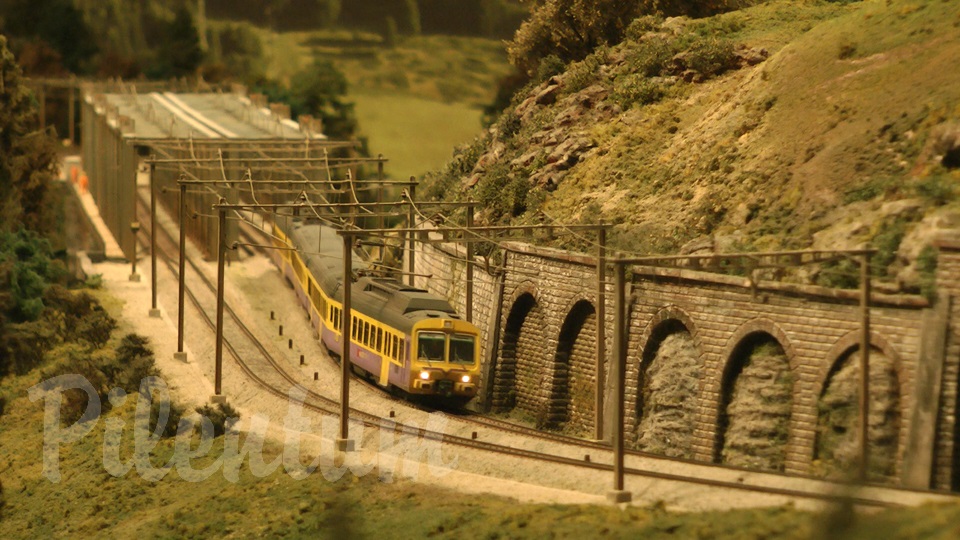 Model Railway Bridge of Graberegg in Switzerland