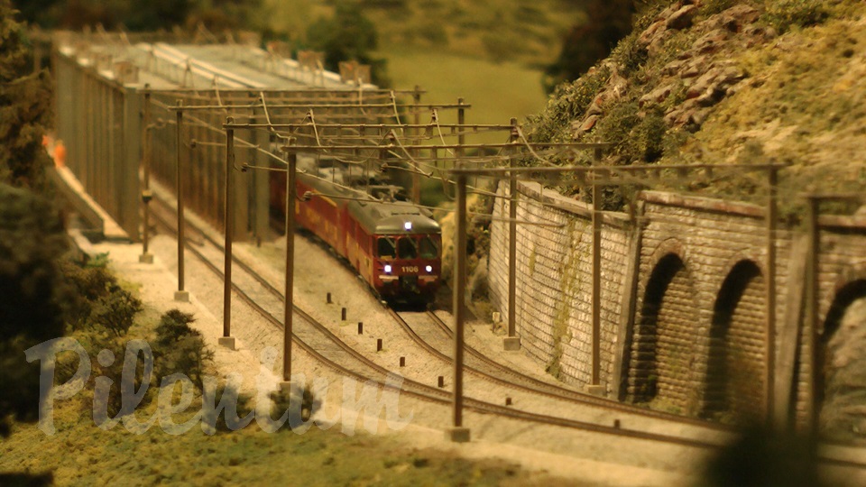 Model Railway Bridge of Graberegg in Switzerland