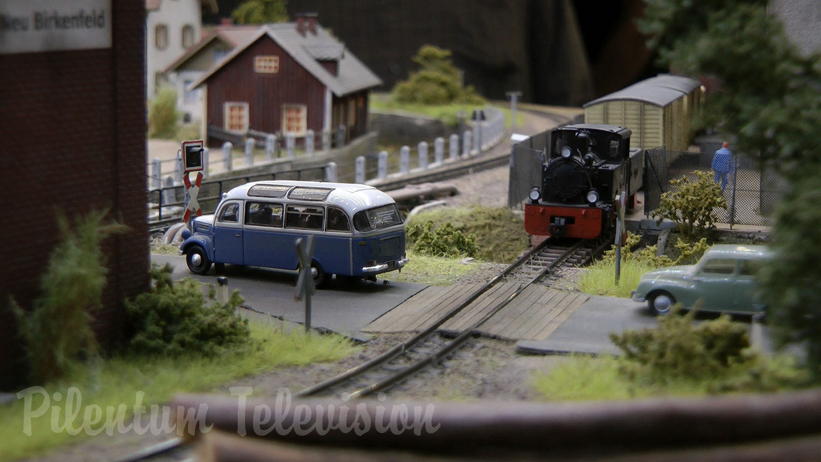 Narrow Gauge Model Railway Layout with Steam Locomotive made by MSC Spijkspoor