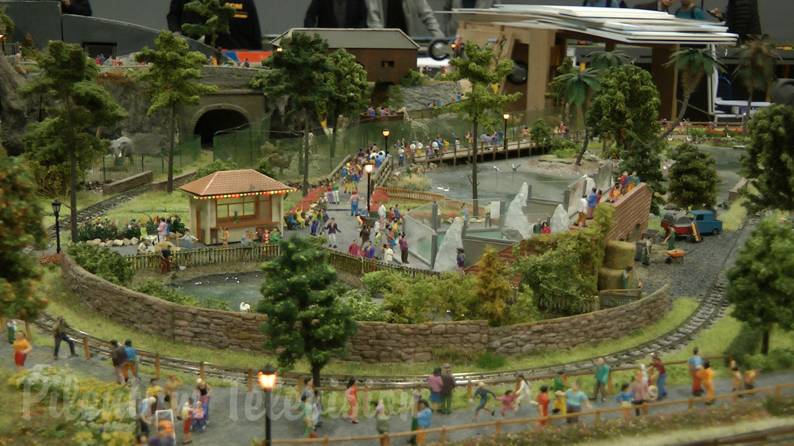 Model Railway HO scale with animal park by the model railroad club TCM Netherland