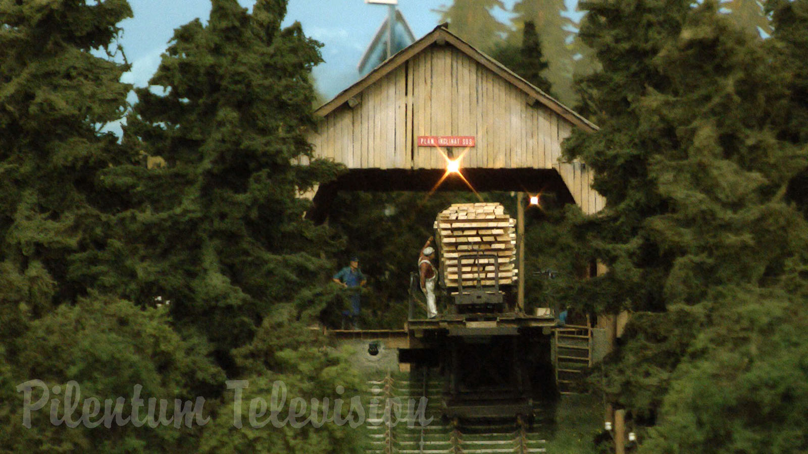 The Funicular Scale Model down in the Romanian Forest