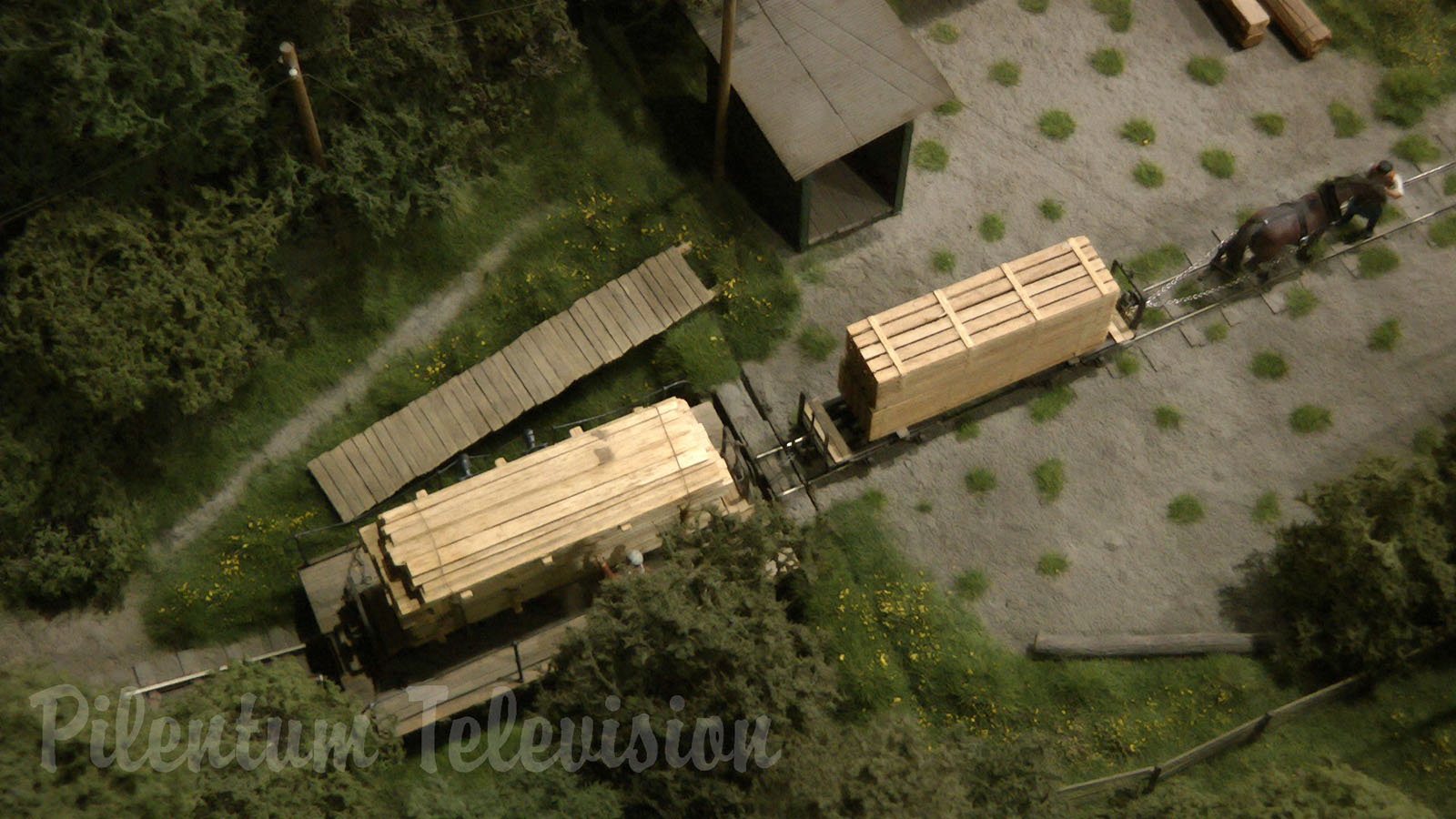 The Funicular Scale Model down in the Romanian Forest