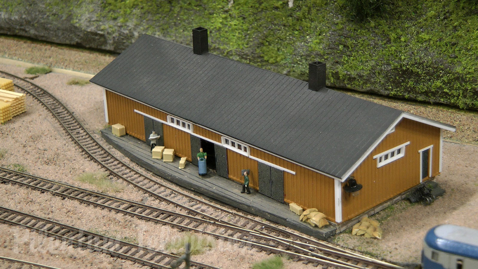 N scale model railway layout from Finland