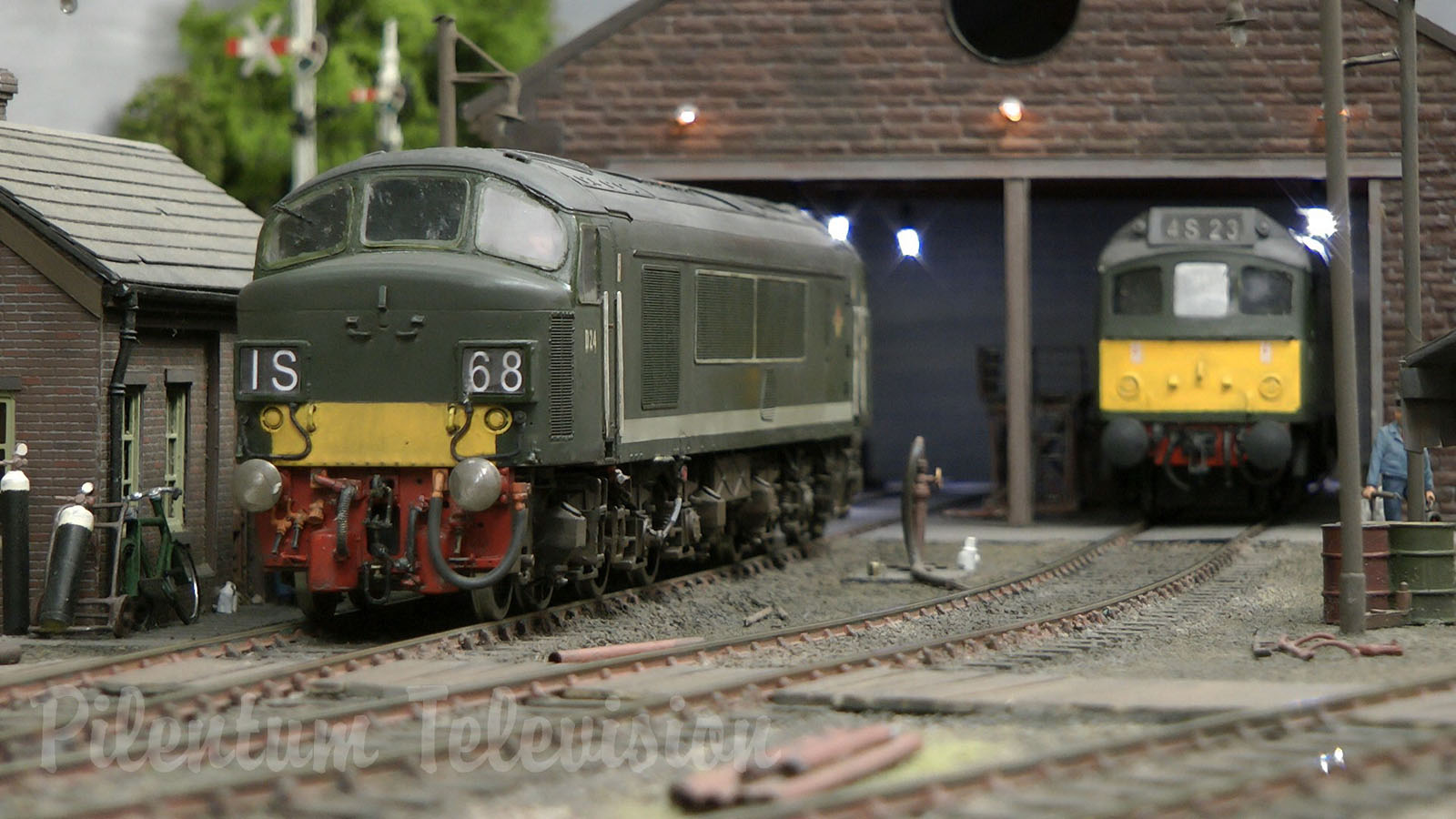 British Model Railway Layout Ladeside Diesel Depot in O Gauge