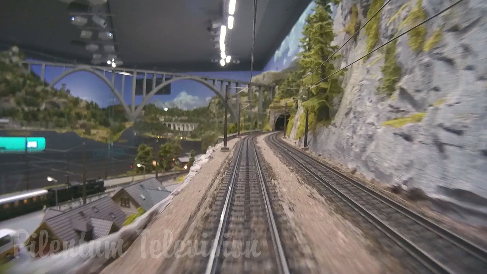 Cab ride on Mr. Porsche ‘s very large model railroad layout