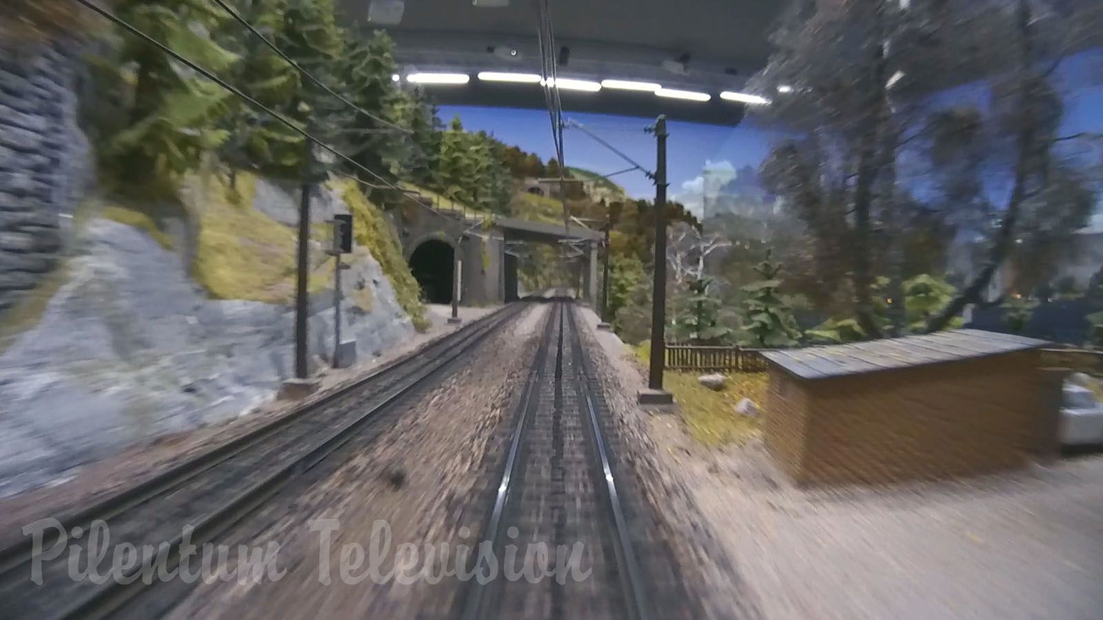 Cab ride on Mr. Porsche ‘s very large model railroad layout