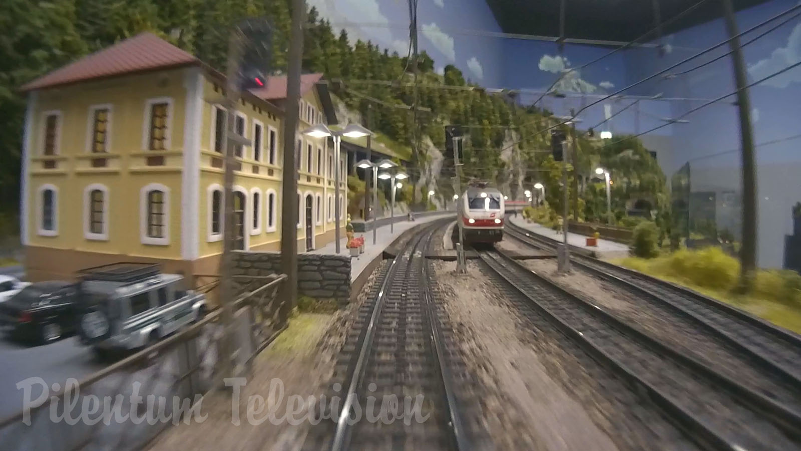 Cab ride on Mr. Porsche ‘s very large model railroad layout