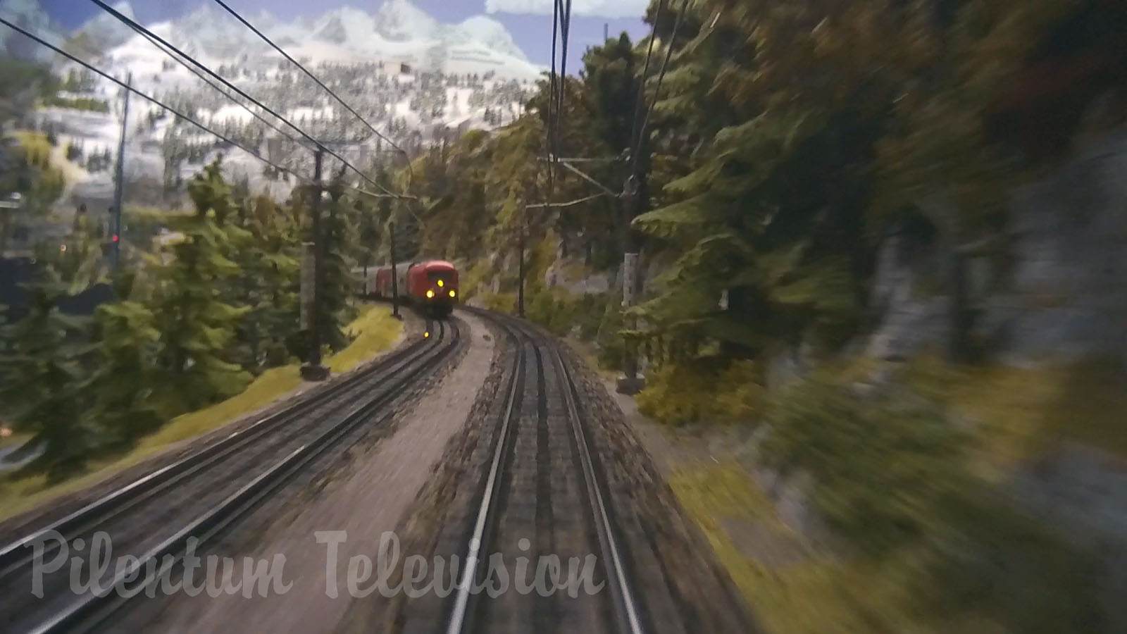 Cab ride on Mr. Porsche ‘s very large model railroad layout