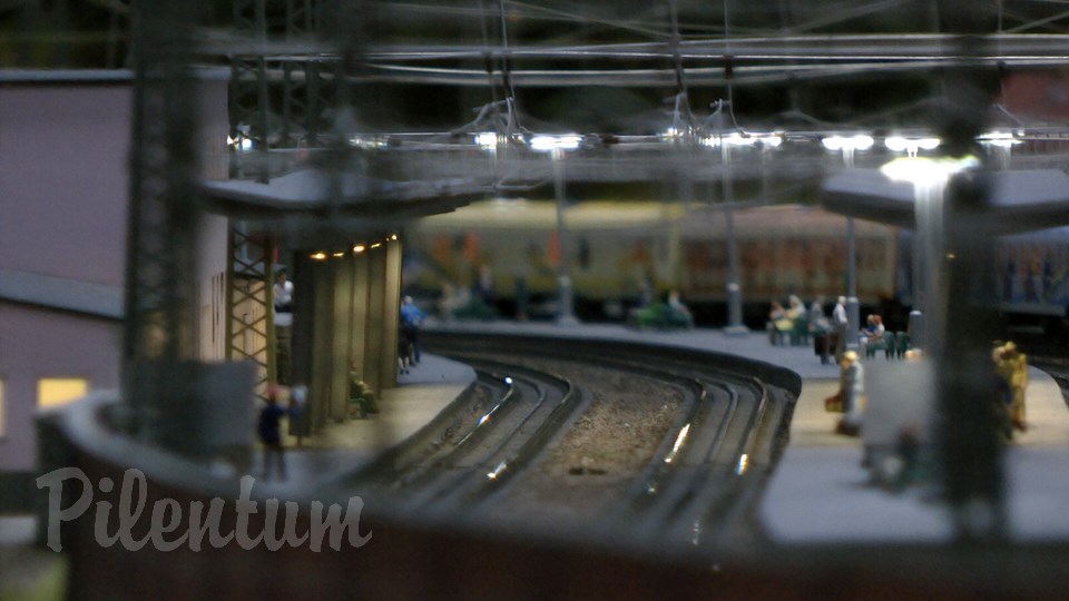 Porsche Model Railroad Museum with Model trains in HO Scale