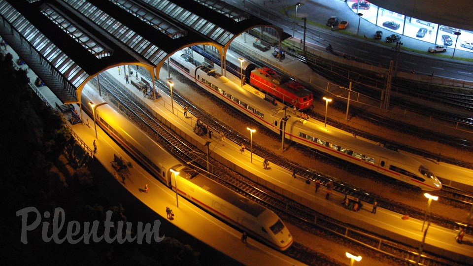 Porsche Model Railroad Museum with Model trains in HO Scale