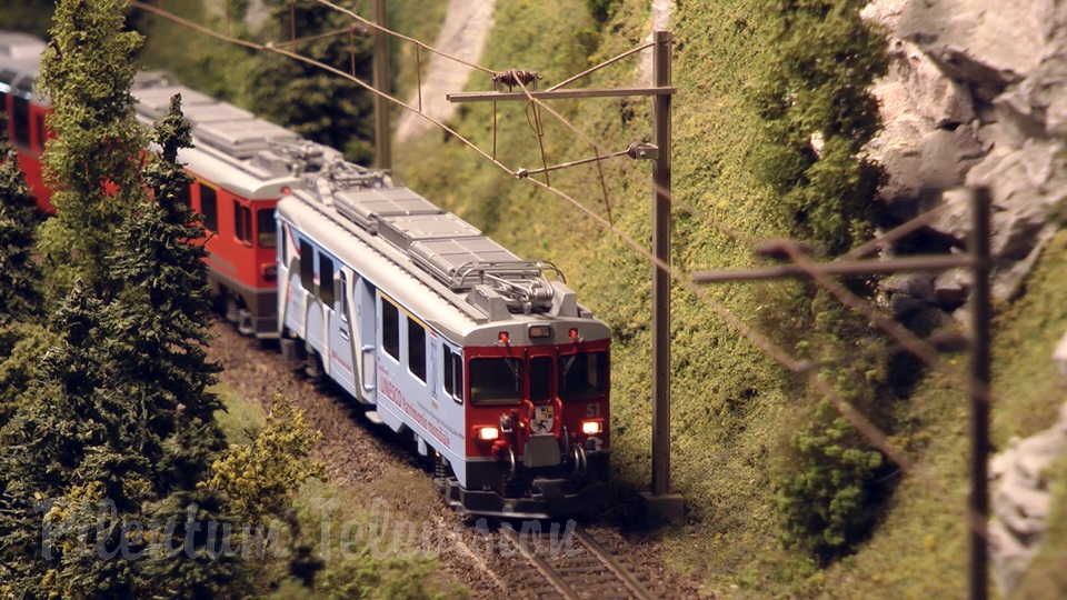 Awesome model train layouts made in Swiss model railroading and railway modelling style