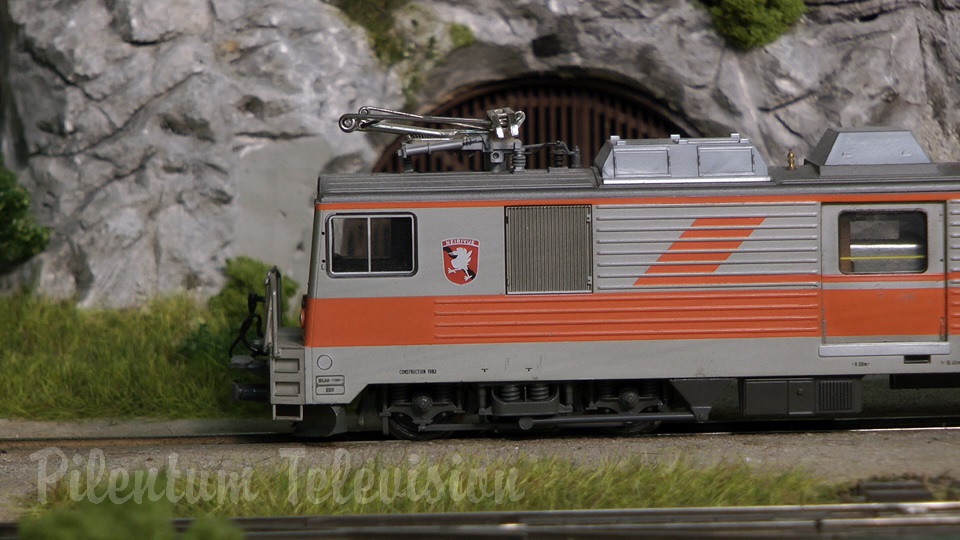 Awesome model train layouts made in Swiss model railroading and railway modelling style