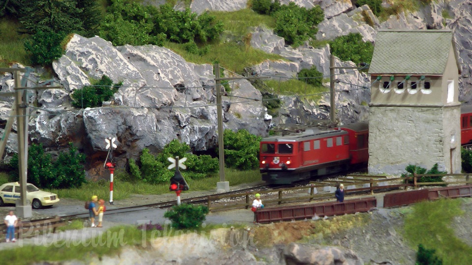 Awesome model train layouts made in Swiss model railroading and railway modelling style