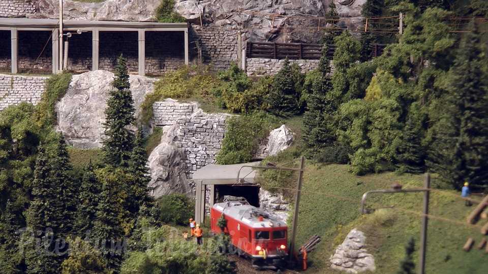 Awesome model train layouts made in Swiss model railroading and railway modelling style