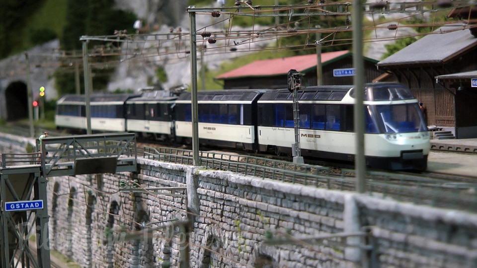 Awesome model train layouts made in Swiss model railroading and railway modelling style