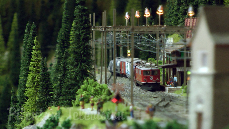 Awesome model train layouts made in Swiss model railroading and railway modelling style