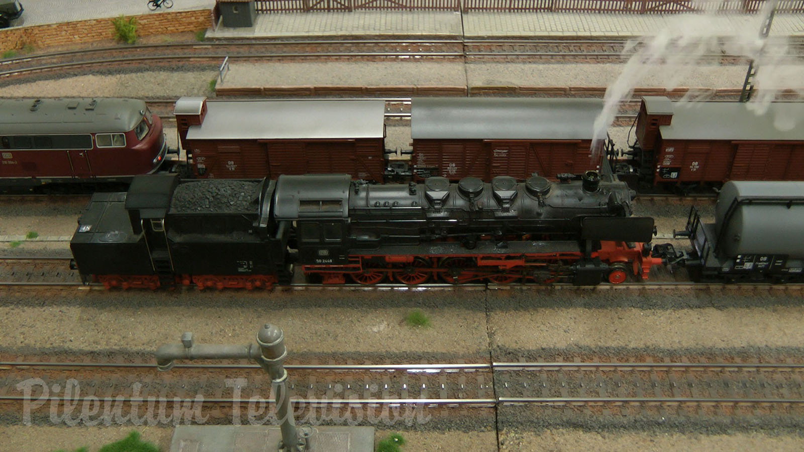 Model Railway Exhibition in Germany with Model Trains made by Marklin, Fleischmann and Roco