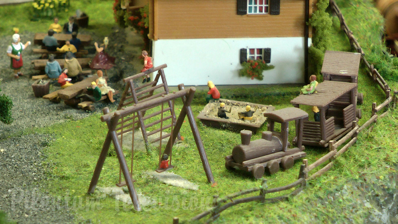 Model Railway Exhibition in Germany with Model Trains made by Marklin, Fleischmann and Roco