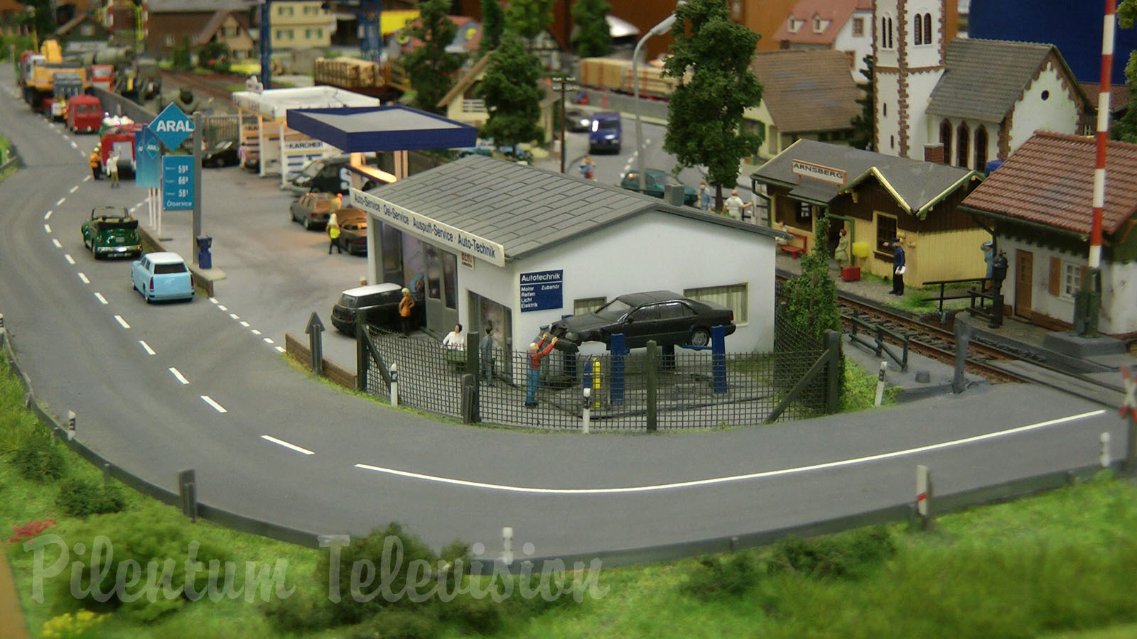 Model Railway Exhibition in Germany with Model Trains made by Marklin, Fleischmann and Roco